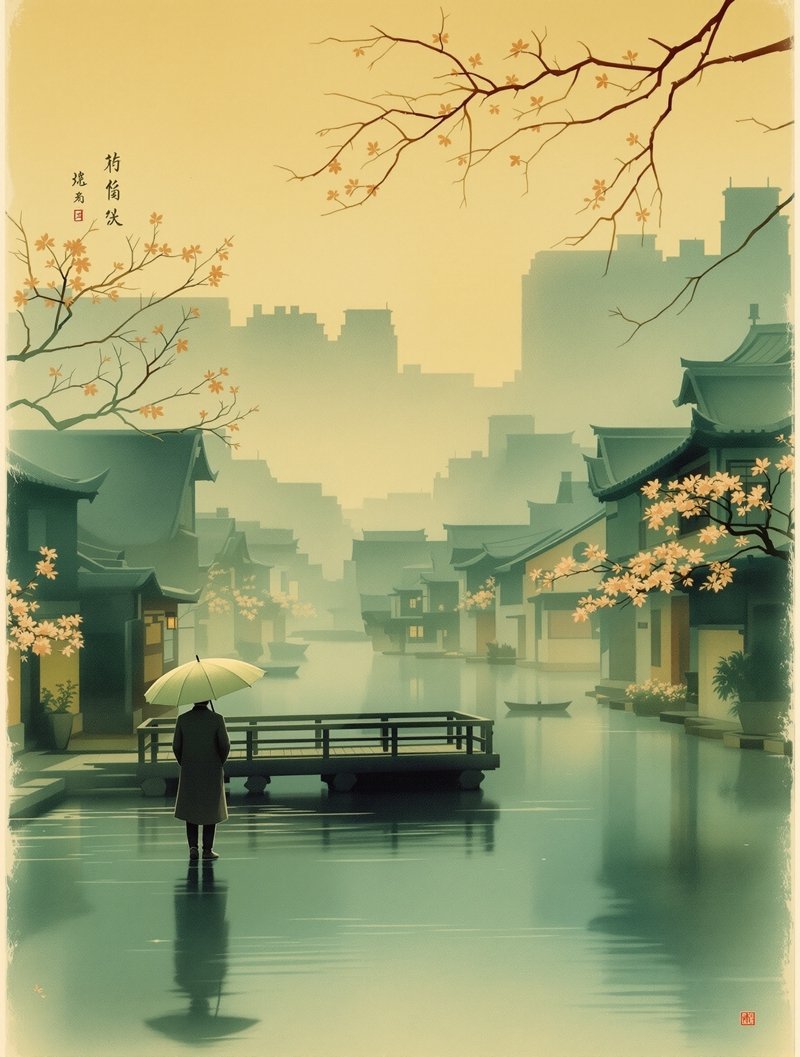 早春二月 - Early Spring in February 复古胶片影视海报